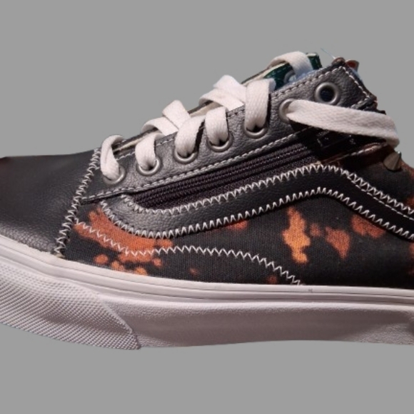 Vans Mixed-Media Low-Top Sneakers — Black, Brown, Blue, Green, Red - Picture 5 of 6